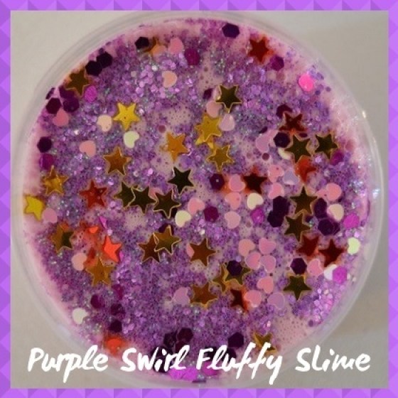 FLS017 Purple Swirl Fluffy Slime sub Category pic  